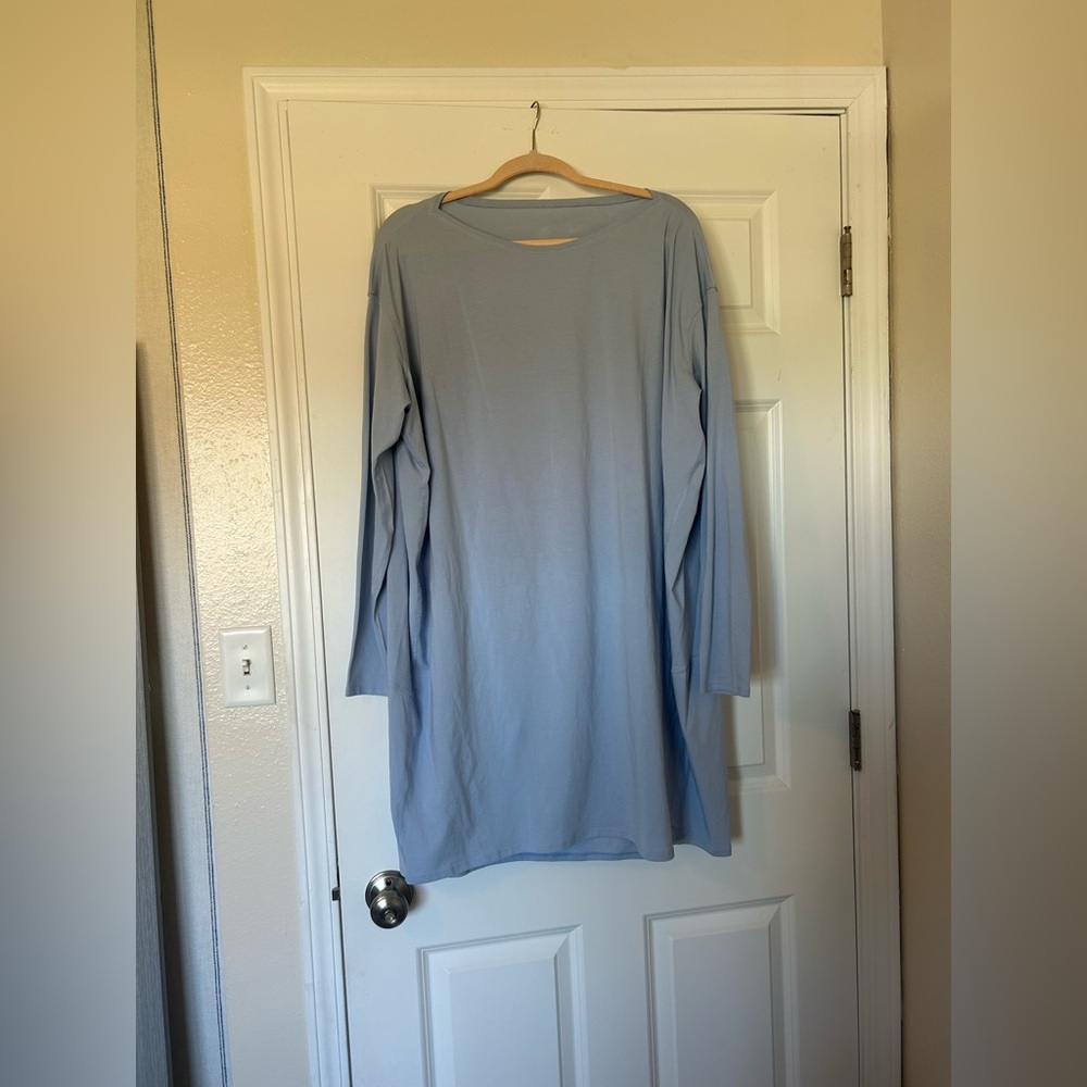 Light Blue Long Sleeve Lululemon T-shirt Dress